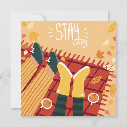 Herbst-Liebe Grußkarte (Vorderseite)