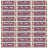 Herbst-Liebe Herbst-Folien Gastadressen-Labels Aufkleber (Vorderseite)