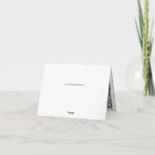 Herbst Liebe Herbstwochenende Hochzeit Dankeschön  Dankeskarte (Rückseite)