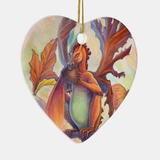 Herbst-Liebe Keramikornament (Rechts)