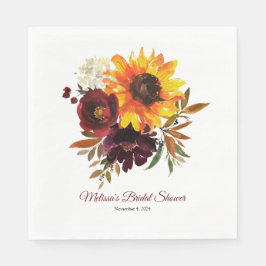 Herbst Liebe Mittagessen Sized Party Napkin Serviette