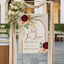 Herbst Liebe Pampas Blumenladen Brautparty Willkom