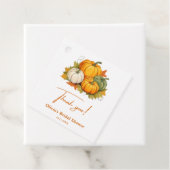 Herbst Liebe Rustikales Pumpkin-Brautparty Geschenkanhänger (Beispiel)