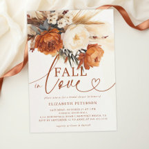 Herbst Liebe Terracotta Pampas Boho Brautparty