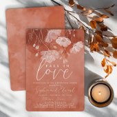 Herbst Liebe Terracotta Probe Dinner Einladung