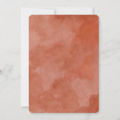 Herbst Liebe Terracotta Probe Dinner Einladung (Rückseite)