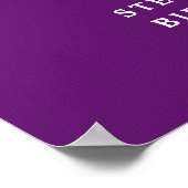 Herbst Lila auf 60 Jahre Geburtstag Willkommen Poster (Ecke)