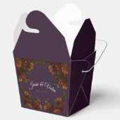 Herbst Lila rustikale Orange Wedding Elegante Goti Geschenkschachtel (Geöffnet)