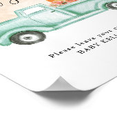 Herbst Little Pumpkin Farm LKW Karten und Geschenk Poster (Ecke)