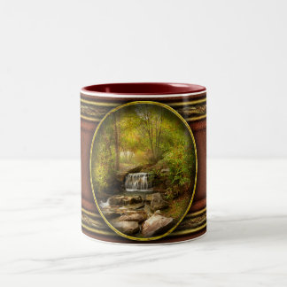 Herbst - Live-Stream Zweifarbige Tasse