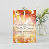 Herbst macht Hochzeit im Herbst Probe Einladungen (Stehend Vorderseite)
