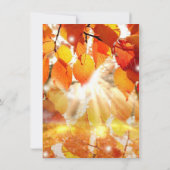 Herbst macht Hochzeit im Herbst Probe Einladungen (Rückseite)