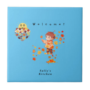 Herbst macht Spaß Fliese