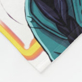 Herbst-Mädchen-Kunst-Fliesblanket – Kuschelig und Fleecedecke (Ecke)