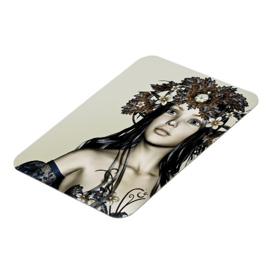 Herbst Mädchen Magnet (Linke Seite)
