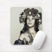Herbst Mädchen Mousepad (Mit Mouse)