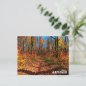 Herbst-Magenwald Postkarte (Stehend Vorderseite)