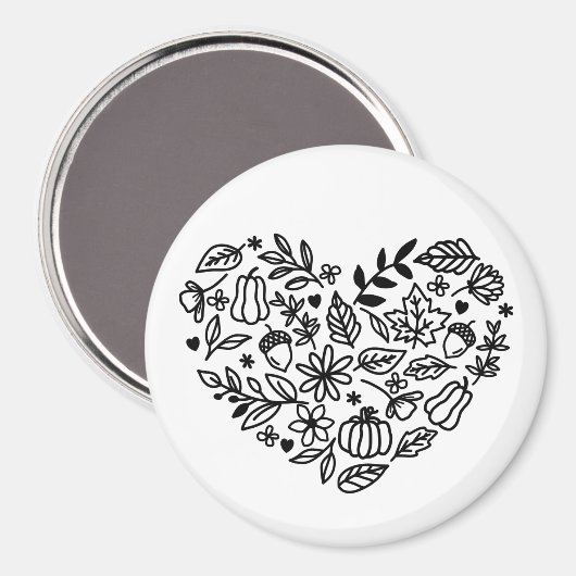 Herbst Magnet (Vorderseite/Rückseite)