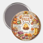 Herbst Magnet (Vorderseite/Rückseite)