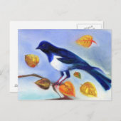 Herbst Magpie 2012 Postkarte (Vorne/Hinten)