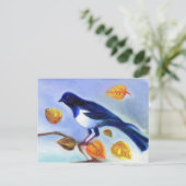 Herbst Magpie 2012 Postkarte (Stehend Vorderseite)
