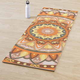 Herbst Mandala Autumn Boho Übung Fitness Gemütlich Yogamatte