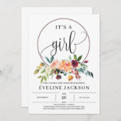 Herbst Marigold Blumendusche einladen Einladung (Vorne/Hinten)