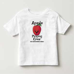 Herbst Matching Family Apple Picking-Crew Kleinkind T-shirt