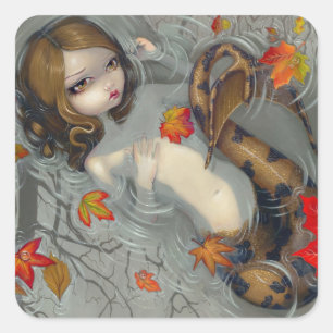 "Herbst-Meerjungfrau-" Aufkleber