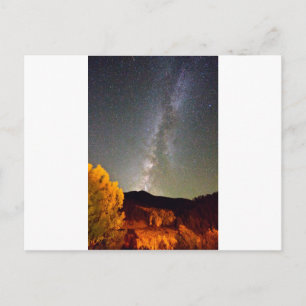 Herbst-Milchstraße - Himmel Postkarte