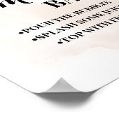 Herbst Mimosa Bar Brautparty Herbsthochzeit Zeiche Poster (Ecke)