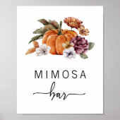 Herbst Mimosa Bar Poster (Vorne)