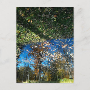 Herbst Miroir oder Spiegelpostkarte Postkarte