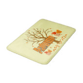 Herbst mit Bäumen und Blätter Bath Mat Badematte (Schrägansicht)