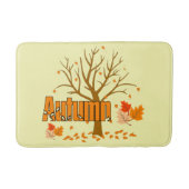 Herbst mit Bäumen und Blätter Bath Mat Badematte (Vorderseite)