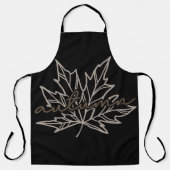 Herbst mit Blatt Schürze (Vorderseite)