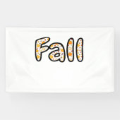 Herbst mit Kürbisgeflecht Herbstsaison Printab Banner (Horizontal)