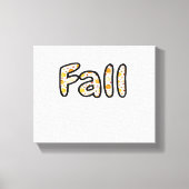 Herbst mit Kürbisgeflecht Herbstsaison Printab Leinwanddruck (Vorderseite)