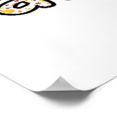 Herbst mit Kürbisgeflecht Herbstsaison Printab Poster (Ecke)