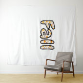 Herbst mit Kürbisgeflecht Herbstsaison Printab Wandteppich (Beispiel (Horizontal))