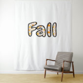 Herbst mit Kürbisgeflecht Herbstsaison Printab Wandteppich (Beispiel)