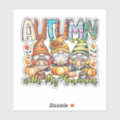 Herbst mit meinem Gnomes Classic T - Shirt.png Aufkleber (Blatt)