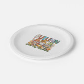 Herbst mit meinem Gnomes Classic T - Shirt.png Pappteller (Schrägansicht)