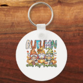 Herbst mit meinem Gnomes Classic T - Shirt.png Schlüsselanhänger (Vorderseite)