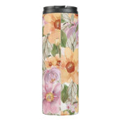 Herbst Moderne botanische Elegante Aquarellkunst Thermosbecher (Rückseite)