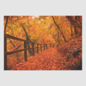 Herbst Moderne Geschenkwrap Blätter Orange Seidenpapier (Vorderseite)