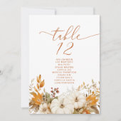 Herbst Moderne Hochzeitskarten Einladung (Vorderseite)