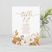 Herbst Moderne Hochzeitskarten Einladung (Stehend Vorderseite)