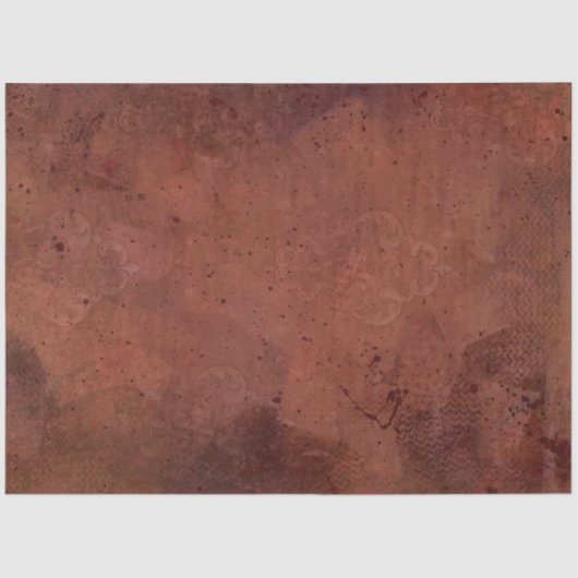 Herbst Moderne Malereien Terrakotta Roter Burgund Seidenpapier (Vorderseite)