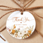 Herbst Moderne Terracotta Wedding Vielen Dank Geschenkanhänger